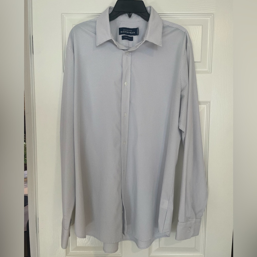 MIZZEN AND MAIN XL Trim Fit Leeward Dress Shirt